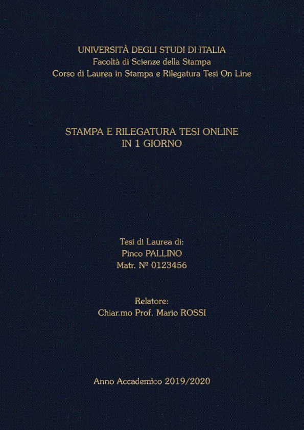 Seta Blu Oro LAYOUT 4 - Senza Logo - Souvenir 