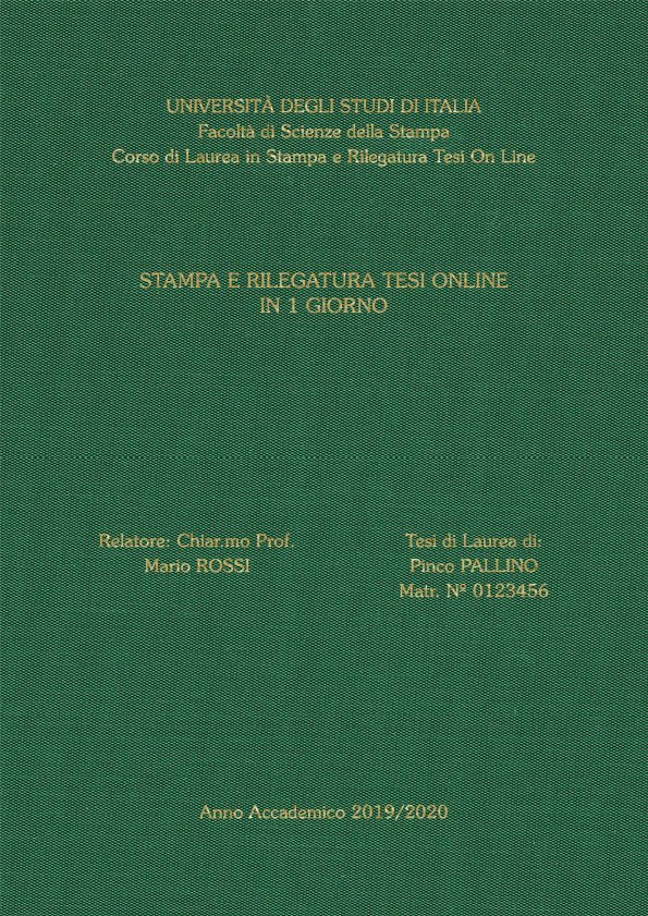 Seta Verde Oro LAYOUT 3 - Senza Logo - Souvenir 