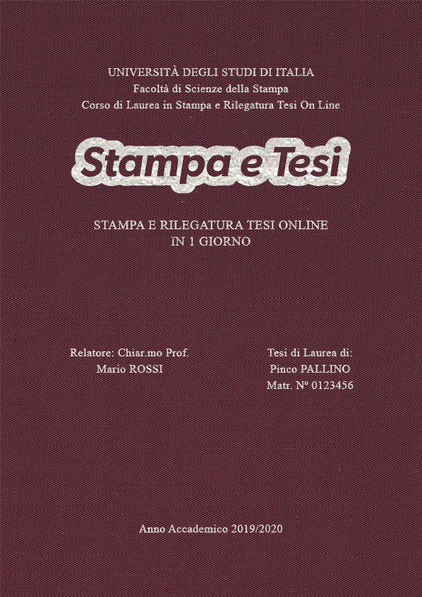 Seta Vinaccia Argento LAYOUT 3 - Logo Centrato - Times New Roman