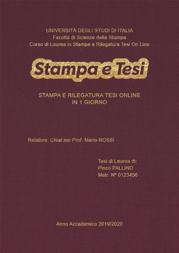 Seta Vinaccia Oro LAYOUT 2 - Logo Centrato - Arial