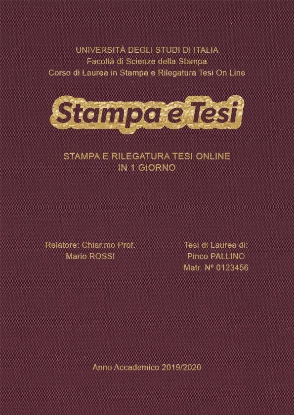 Seta Vinaccia Oro LAYOUT 3 - Logo Centrato - Arial