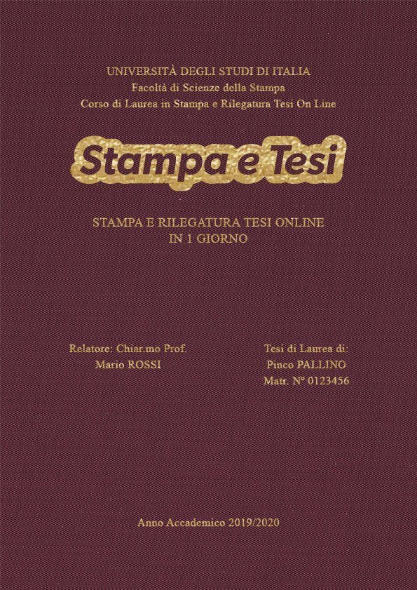 Seta Vinaccia Oro LAYOUT 3 - Logo Centrato - Times New Roman