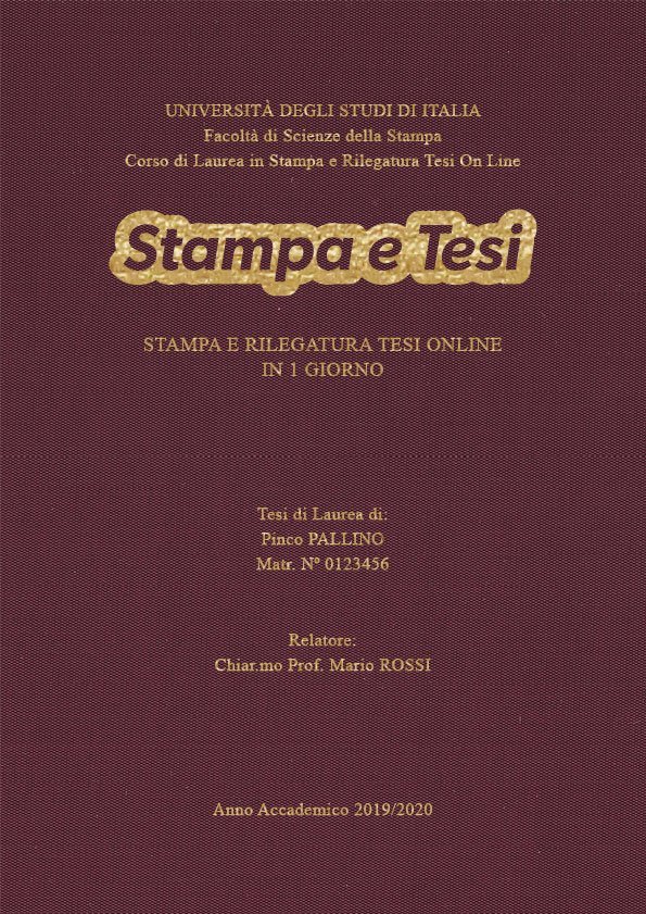 Seta Vinaccia Oro LAYOUT 4 - Logo Centrato - Times New Roman