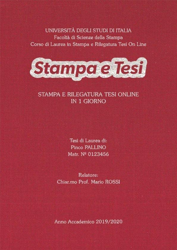 Seta Cardinale Argento LAYOUT 4 - Logo Centrato - Souvenir 