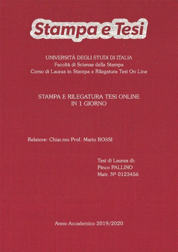 Seta Cardinale Argento LAYOUT 2 - Logo in Alto - Souvenir 