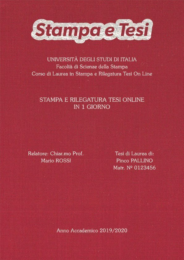 Seta Cardinale Argento LAYOUT 3 - Logo in Alto - Souvenir 