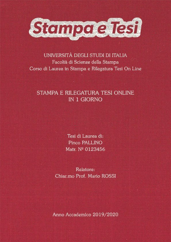 Seta Cardinale Argento LAYOUT 4 - Logo in Alto - Souvenir 