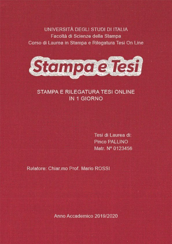 Seta Cardinale Argento LAYOUT 1 - Logo Centrato - Arial