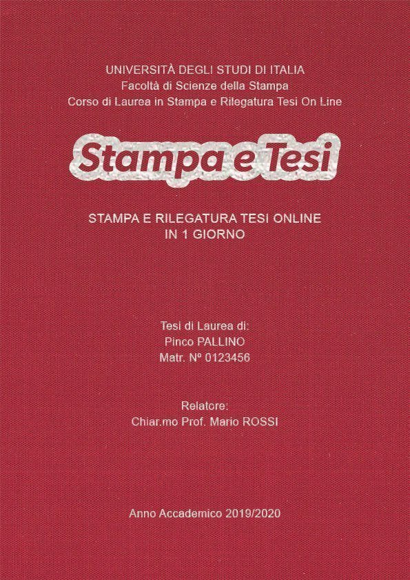 Seta Cardinale Argento LAYOUT 4 - Logo Centrato - Arial