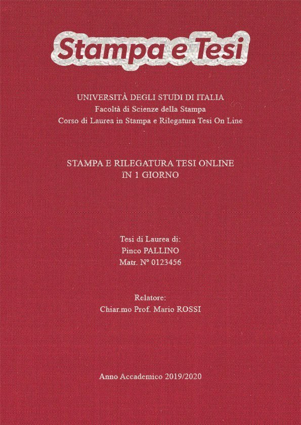 Seta Cardinale Argento LAYOUT 4 - Logo in Alto - Times New Roman