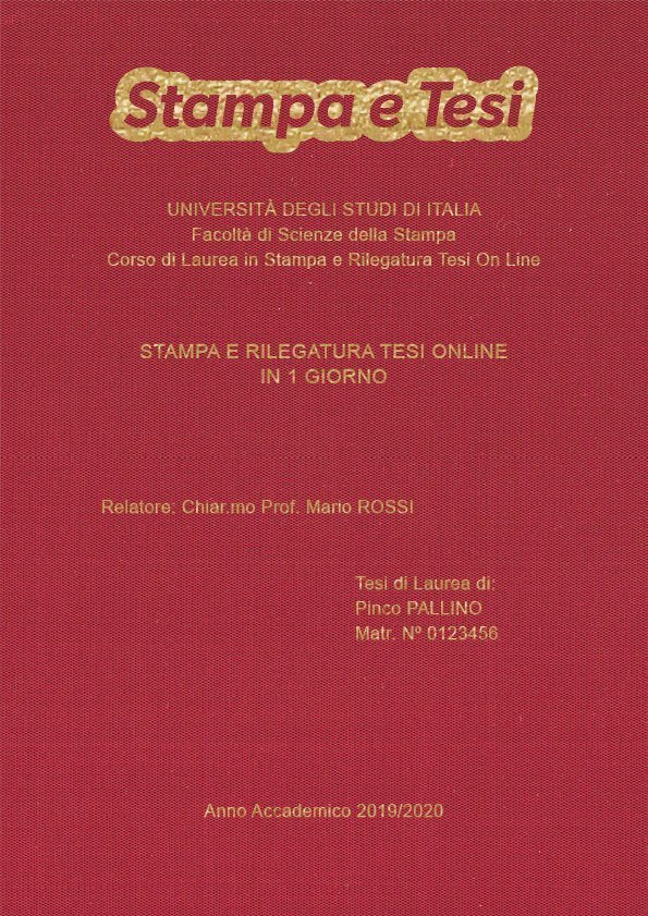 Seta Cardinale Oro LAYOUT 2 - Logo in Alto - Arial