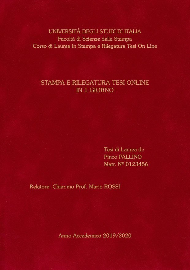 Velluto Bordeaux Oro LAYOUT 1 - Senza Logo - Souvenir