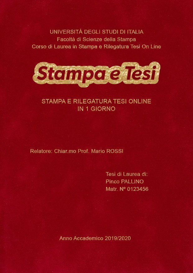 Velluto Bordeaux Oro LAYOUT 2 - Logo Centrato - Arial