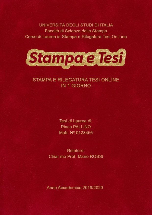 Velluto Bordeaux Oro LAYOUT 4 - Logo Centrato - Arial