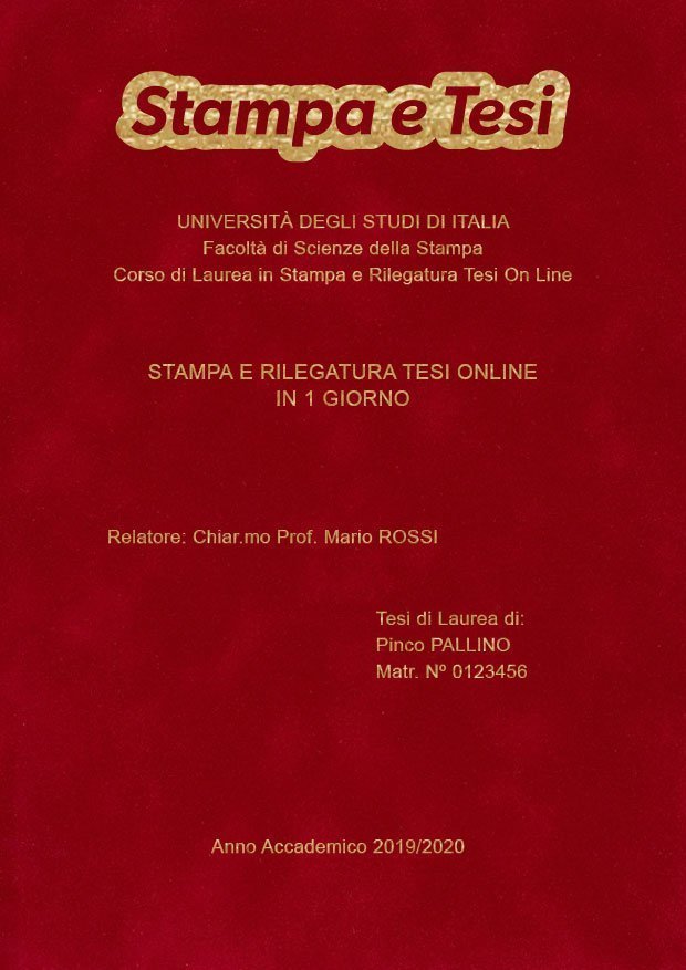 Velluto Bordeaux Oro LAYOUT 2 - Logo in Alto - Arial