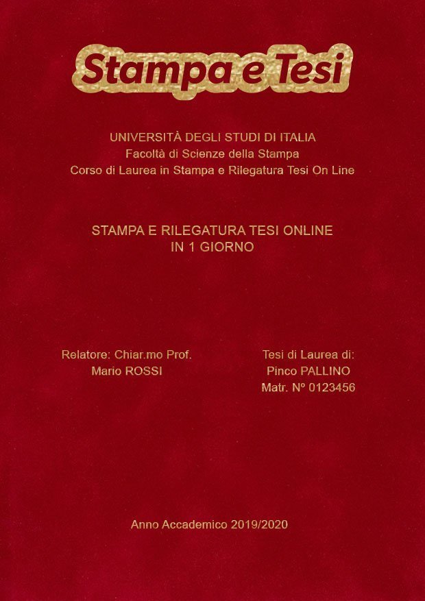 Velluto Bordeaux Oro LAYOUT 3 - Logo in Alto - Arial