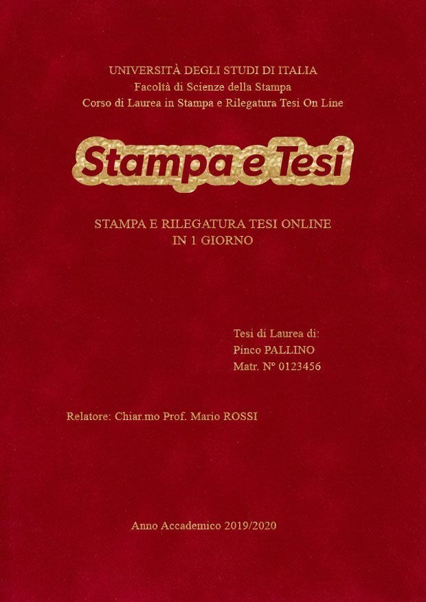 Velluto Bordeaux Oro LAYOUT 1 - Logo Centrato - Times New Roman