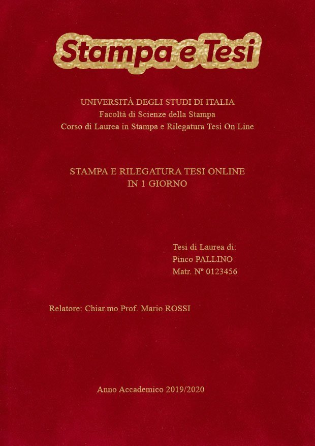 Velluto Bordeaux Oro LAYOUT 1 - Logo in Alto - Times New Roman