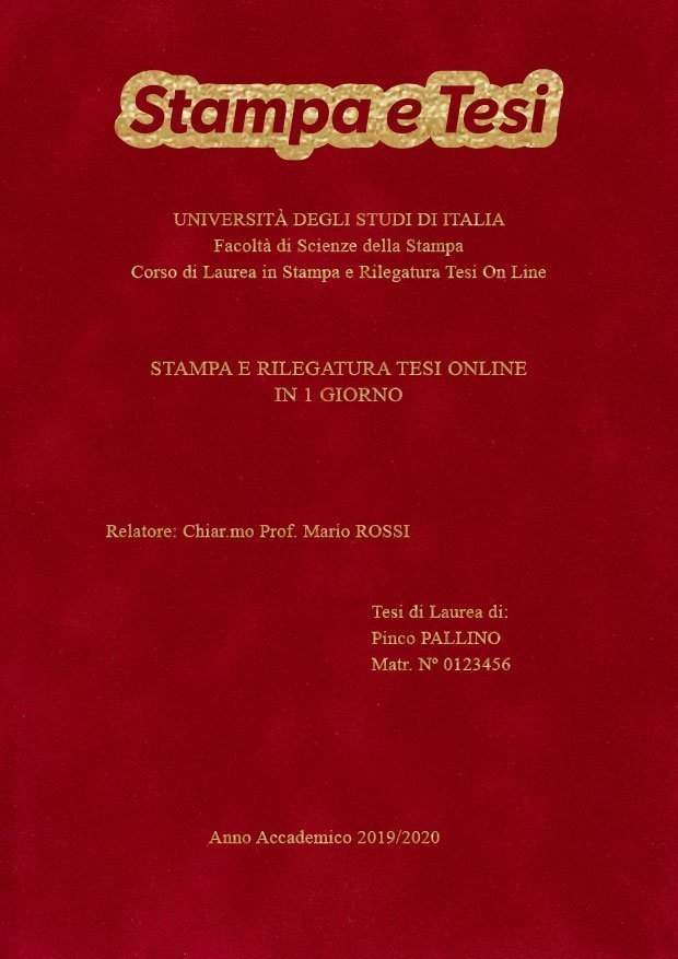Velluto Bordeaux Oro LAYOUT 2 - Logo in Alto - Times New Roman