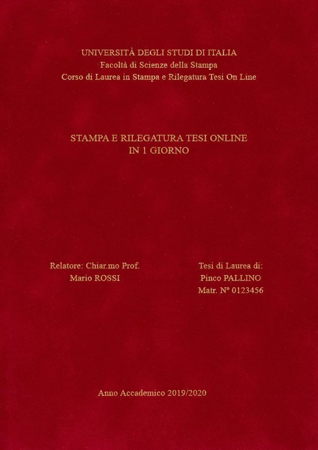 Velluto Bordeaux Oro LAYOUT 3 - Senza Logo - Times New Roman