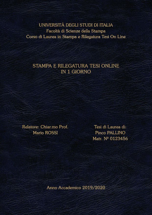 Similpelle Venata Blu Oro LAYOUT 3 - Senza Logo - Souvenir 