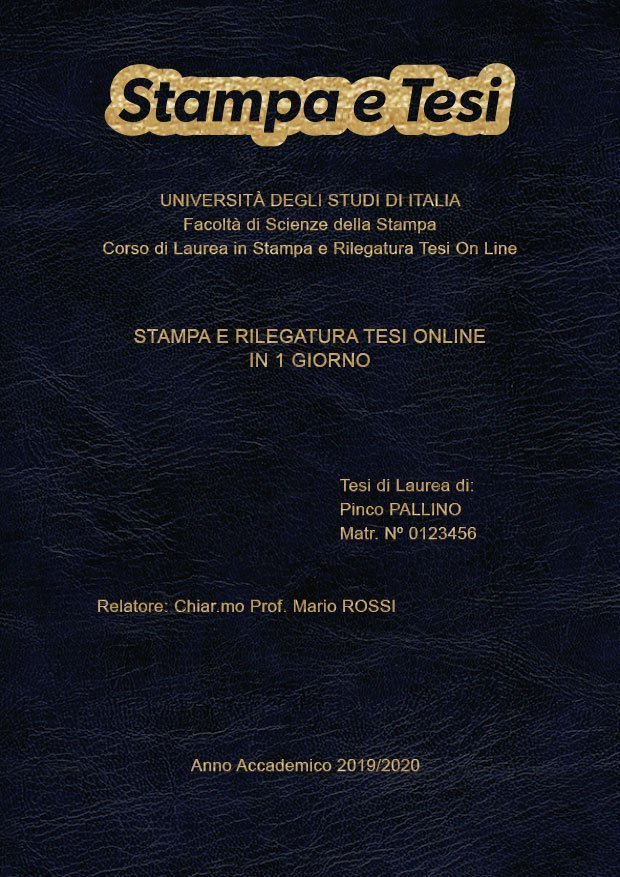 Similpelle Venata Blu Oro LAYOUT 1 - Logo in Alto - Arial