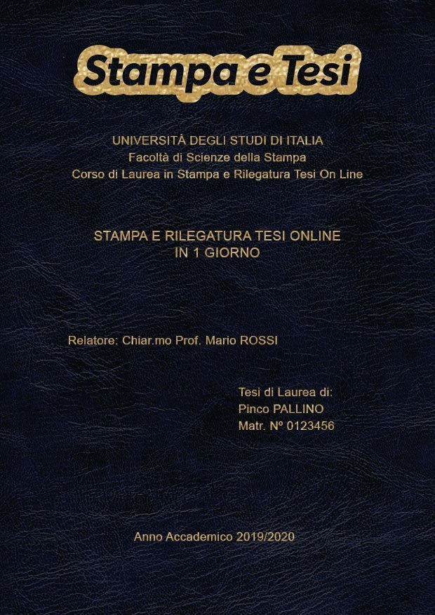 Similpelle Venata Blu Oro LAYOUT 2 - Logo in Alto - Arial