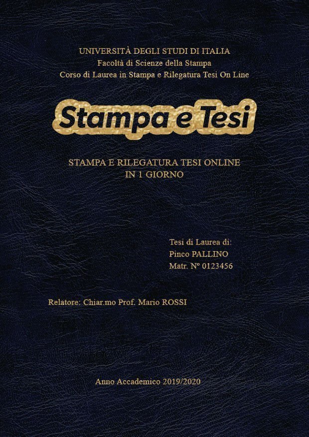 Similpelle Venata Blu Oro LAYOUT 1 - Logo Centrato - Times New Roman