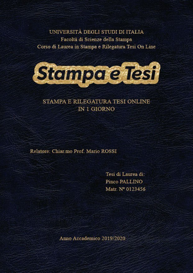 Similpelle Venata Blu Oro LAYOUT 2 - Logo Centrato - Times New Roman