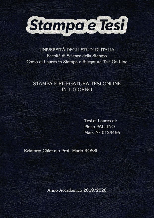 Similpelle Venata Blu Argento LAYOUT 1 - Logo in Alto - Souvenir 