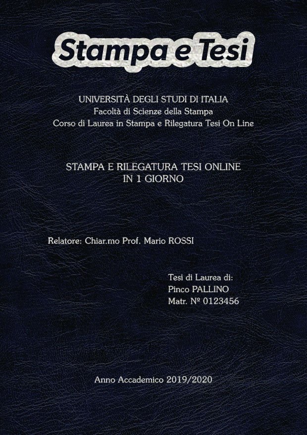 Similpelle Venata Blu Argento LAYOUT 2 - Logo in Alto - Souvenir 