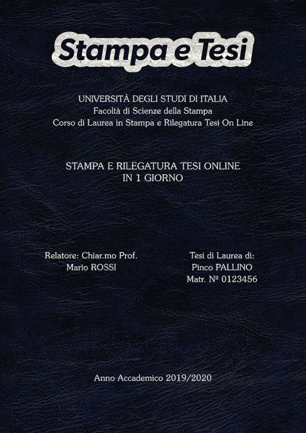 Similpelle Venata Blu Argento LAYOUT 3 - Logo in Alto - Souvenir 