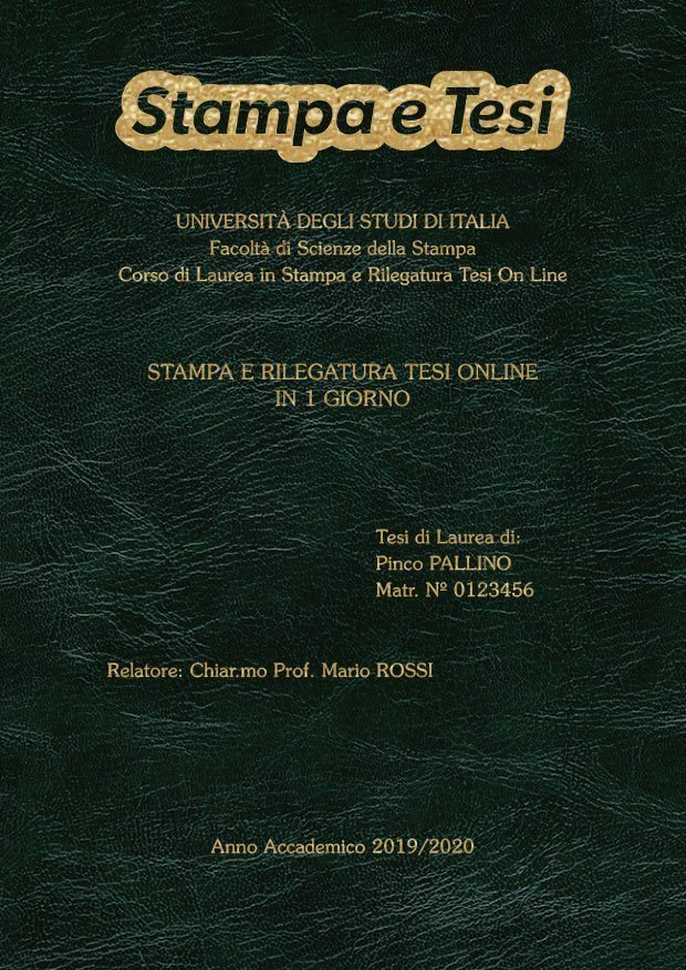 Similpelle Venata Verde Oro LAYOUT 1 - Logo in Alto - Souvenir 