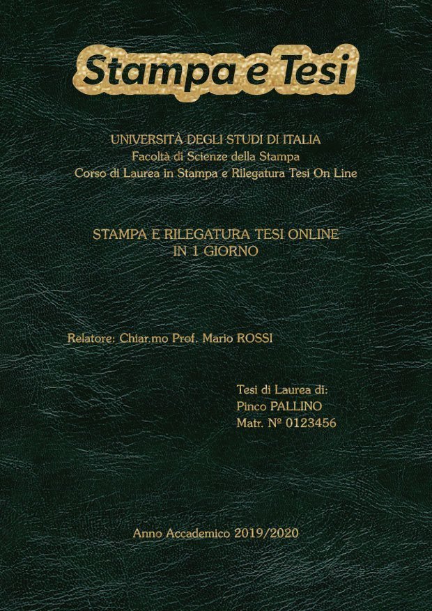 Similpelle Venata Verde Oro LAYOUT 2 - Logo in Alto - Souvenir 