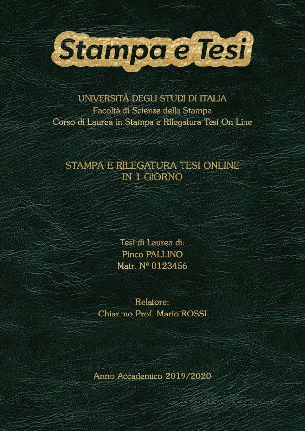 Similpelle Venata Verde Oro LAYOUT 4 - Logo in Alto - Souvenir 