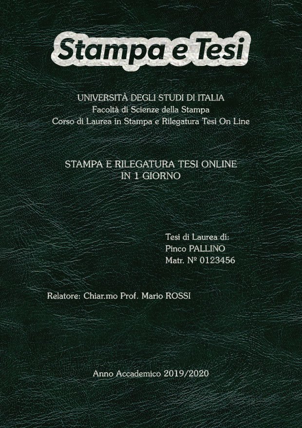 Similpelle Venata Verde Argento LAYOUT 1 - Logo in Alto - Souvenir 