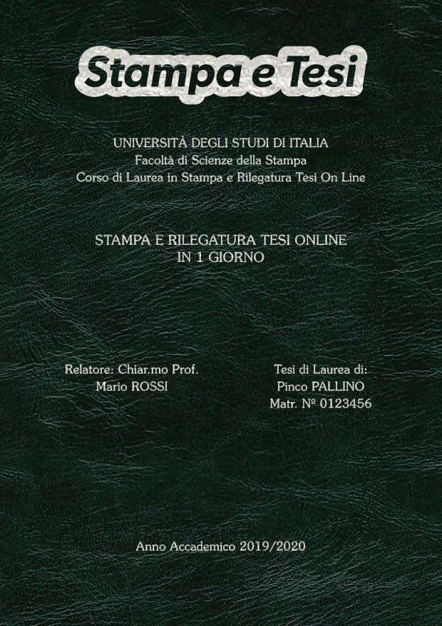 Similpelle Venata Verde Argento LAYOUT 3 - Logo in Alto - Souvenir 