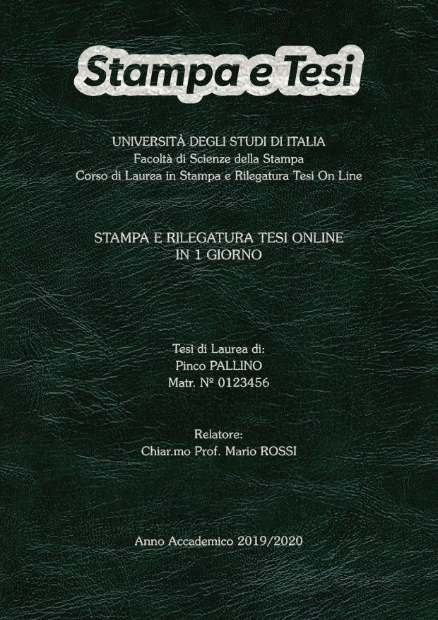 Similpelle Venata Verde Argento LAYOUT 4 - Logo in Alto - Souvenir 