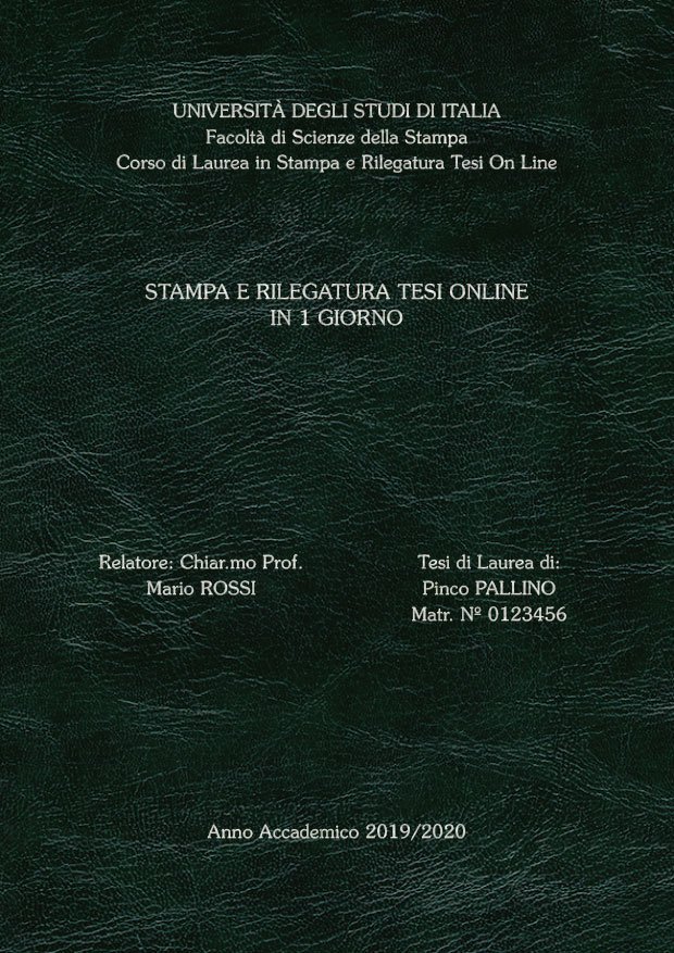 Similpelle Venata Verde Argento LAYOUT 3 - Senza Logo - Souvenir 