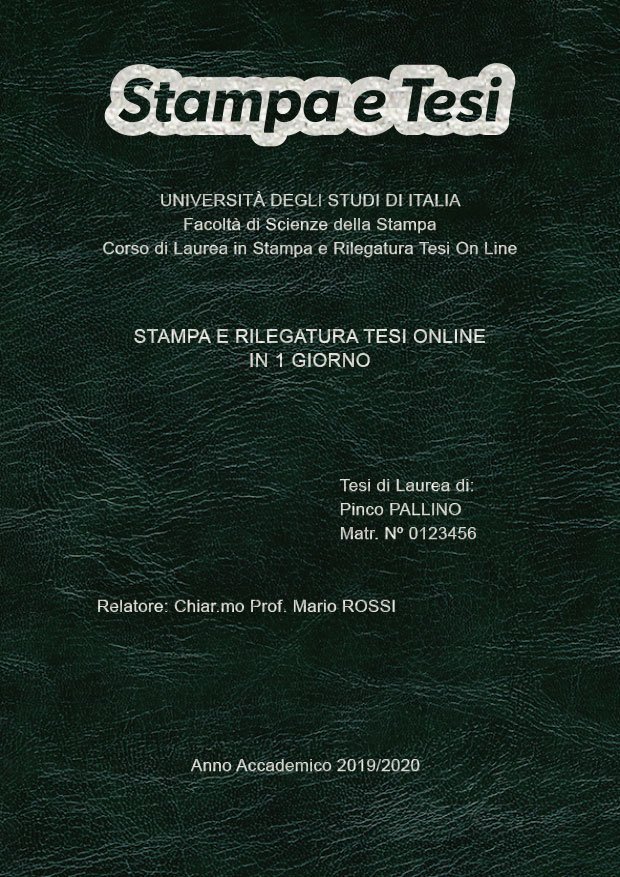 Similpelle Venata Verde Argento LAYOUT 1 - Logo in Alto - Arial