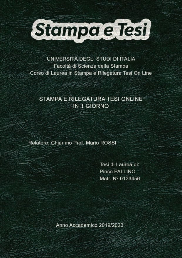 Similpelle Venata Verde Argento LAYOUT 2 - Logo in Alto - Arial