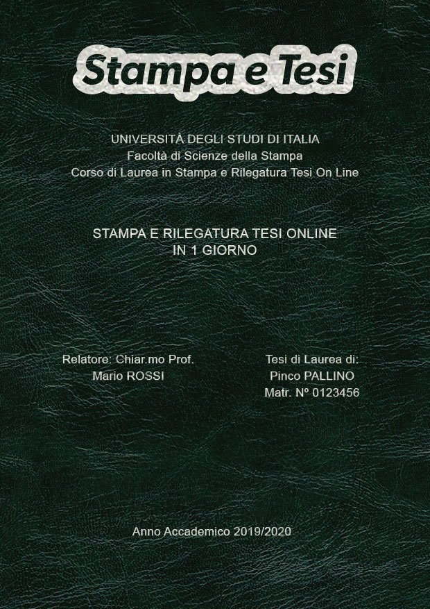 Similpelle Venata Verde Argento LAYOUT 3 - Logo in Alto - Arial