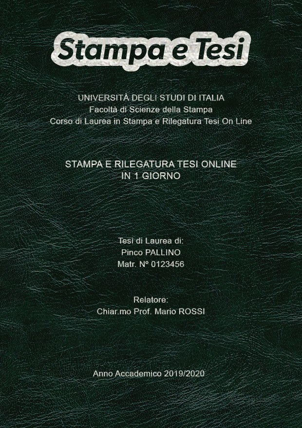 Similpelle Venata Verde Argento LAYOUT 4 - Logo in Alto - Arial