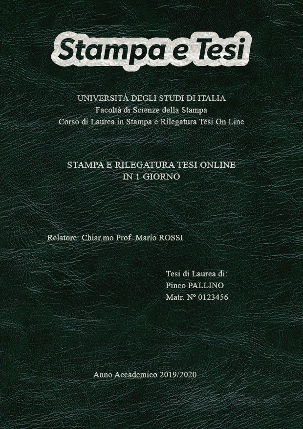 Similpelle Venata Verde Argento LAYOUT 2 - Logo in Alto - Times New Roman