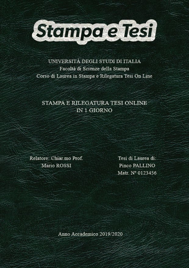 Similpelle Venata Verde Argento LAYOUT 3 - Logo in Alto - Times New Roman