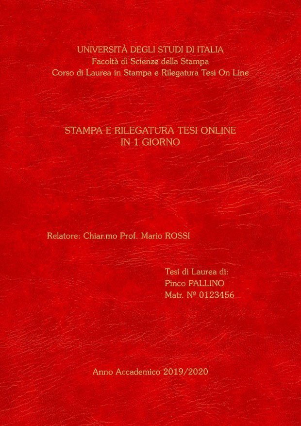 Similpelle Venata Rosso Oro LAYOUT 2 - Senza Logo - Souvenir