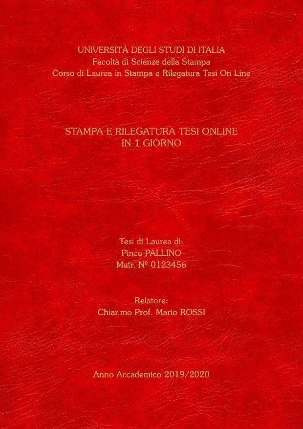 Similpelle Venata Rosso Oro LAYOUT 4 - Senza Logo - Souvenir 