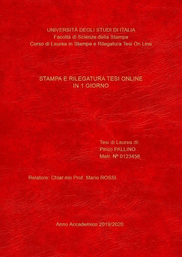 Similpelle Venata Rosso Oro LAYOUT 1 - Senza Logo - Arial