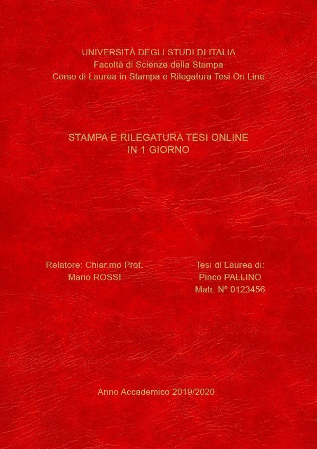 Similpelle Venata Rosso Oro LAYOUT 3 - Senza Logo - Arial