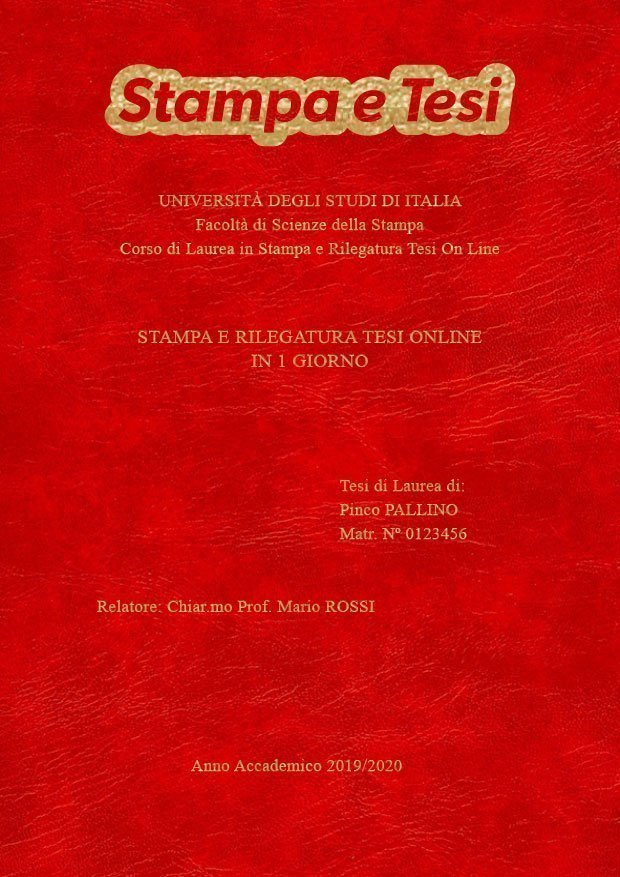 Similpelle Venata Rosso Oro LAYOUT 1 - Logo in Alto - Times New Roman